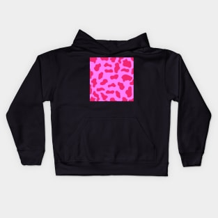 Pink Red Cow print Kids Hoodie